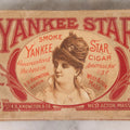 Lot 063 - Antique New Old Stock N.O.S. Yankee Star Cigars Five-Pack Box With Woman Motif, F. R. Knowlton & Co., West Acton, Massachusetts