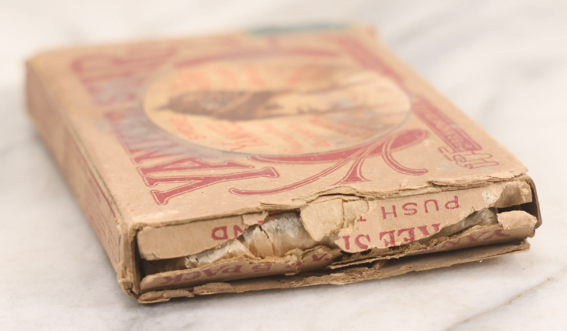 Lot 063 - Antique New Old Stock N.O.S. Yankee Star Cigars Five-Pack Box With Woman Motif, F. R. Knowlton & Co., West Acton, Massachusetts