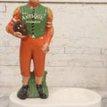 Lot 065 - Vintage Ceramic “Antique Bourbon” Advertising Ashtray With Standing Football Mascot, Japan, 10-3/4" H