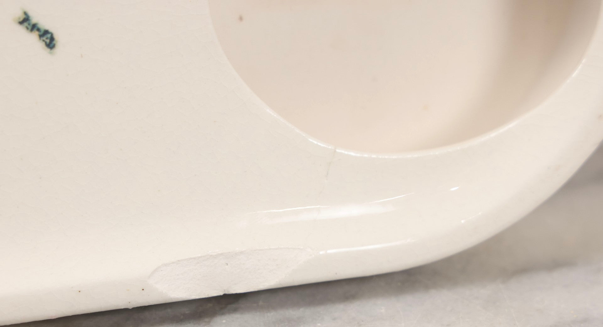 Lot 065 - Vintage Ceramic “Antique Bourbon” Advertising Ashtray With Standing Football Mascot, Japan, 10-3/4" H