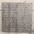 Lot 066 - Antique Tin Square Printing Plate With Repeating “Brown's Mule” Advertising And Mule Graphic