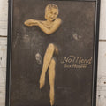 Lot 067 - Antique Framed "Dimensional Advertising" 3D Artwork By Sculpto Photo Studio For “No Mend Silk Hosiery," In Frame, 11" x 14"