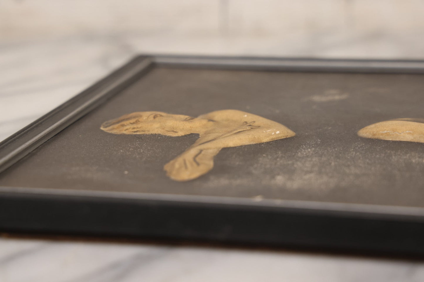 Lot 067 - Antique Framed "Dimensional Advertising" 3D Artwork By Sculpto Photo Studio For “No Mend Silk Hosiery," In Frame, 11" x 14"