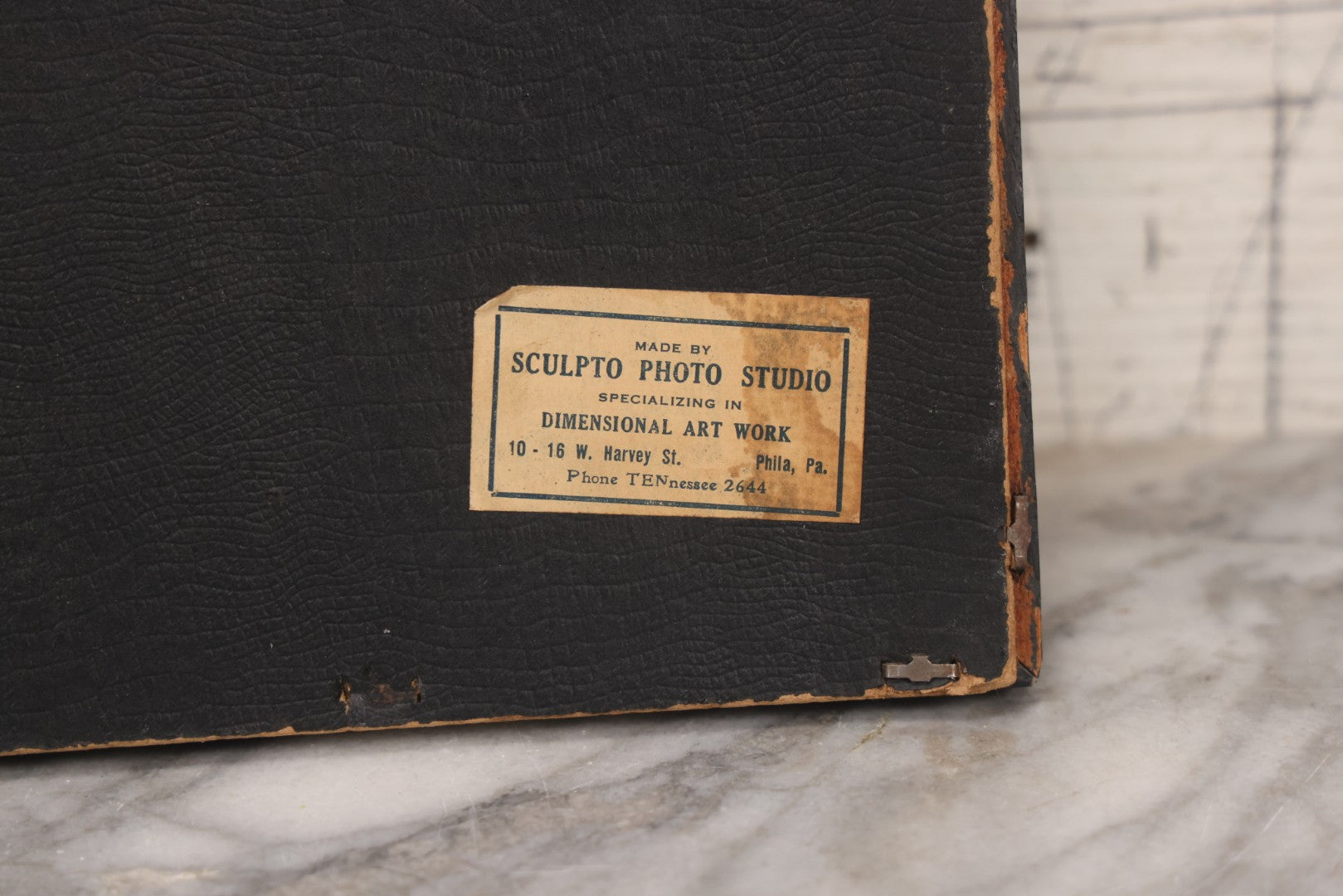 Lot 067 - Antique Framed "Dimensional Advertising" 3D Artwork By Sculpto Photo Studio For “No Mend Silk Hosiery," In Frame, 11" x 14"