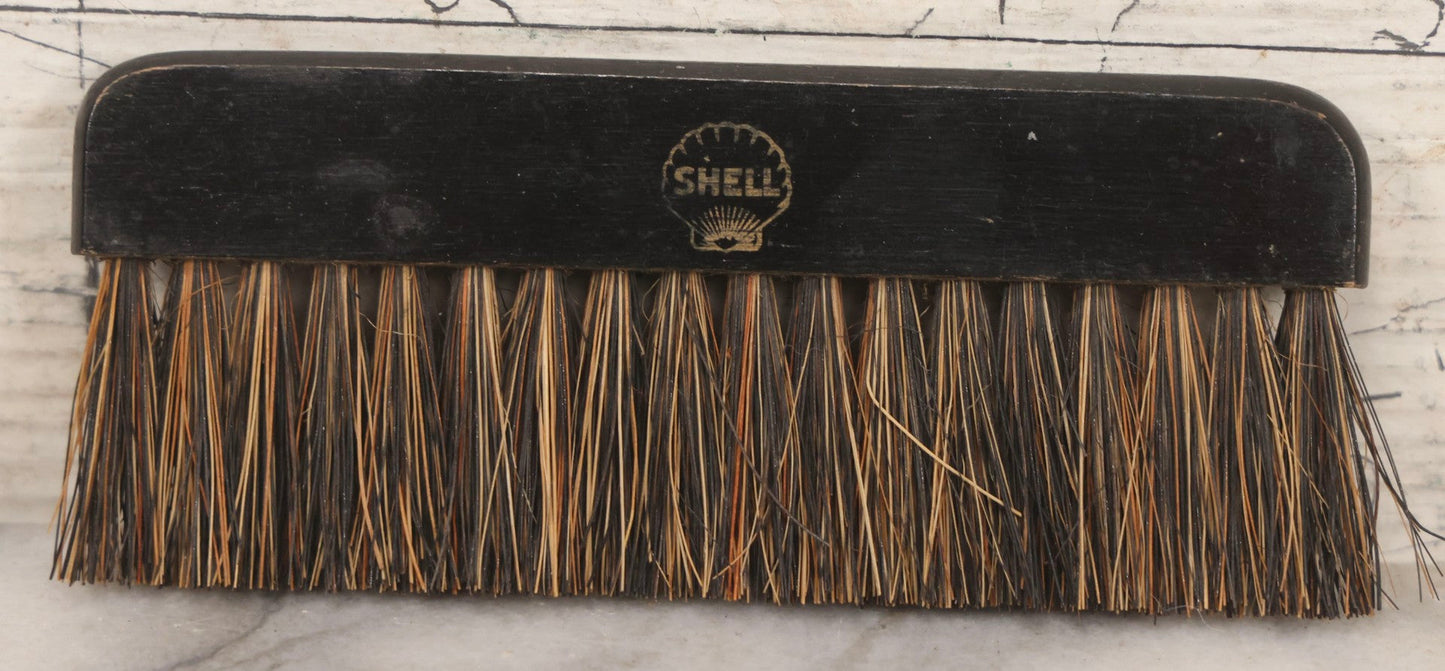 Lot 068 - Pair Of Vintage Advertising Pieces, Including 1938 Royal Baking Powder Tin And Shell Bristle Brush