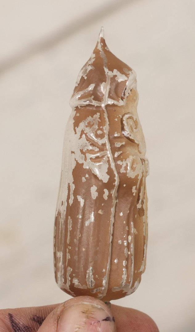 Lot 071 - Trio Of Antique Hand Painted Figural Candelabra Light Bulbs Including Santa Claus, Little Boy, And Parrot, 3-1/2" To 4-1/4" L