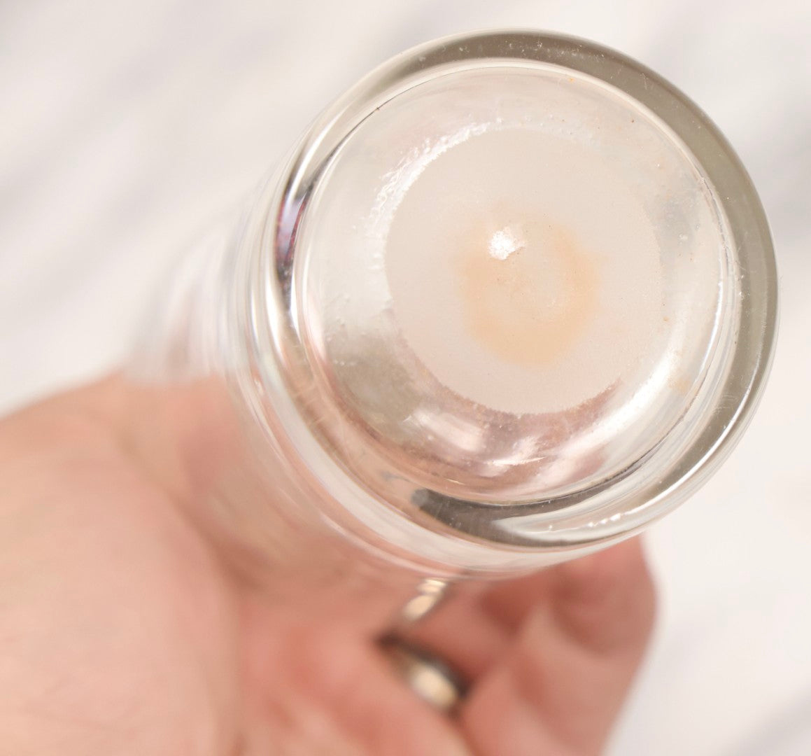 Lot 087 - Antique Solid Turned Wood Bottle Form With Burned Cursive “S. Moritz” Signature