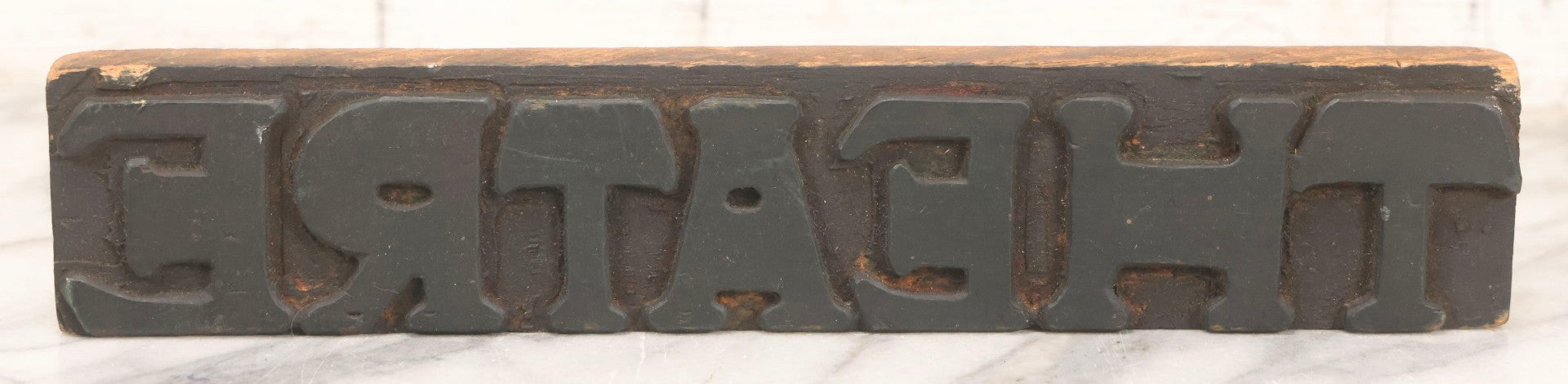 Lot 088 - Antique Hand-Carved Rubber “Theatre” Stamp