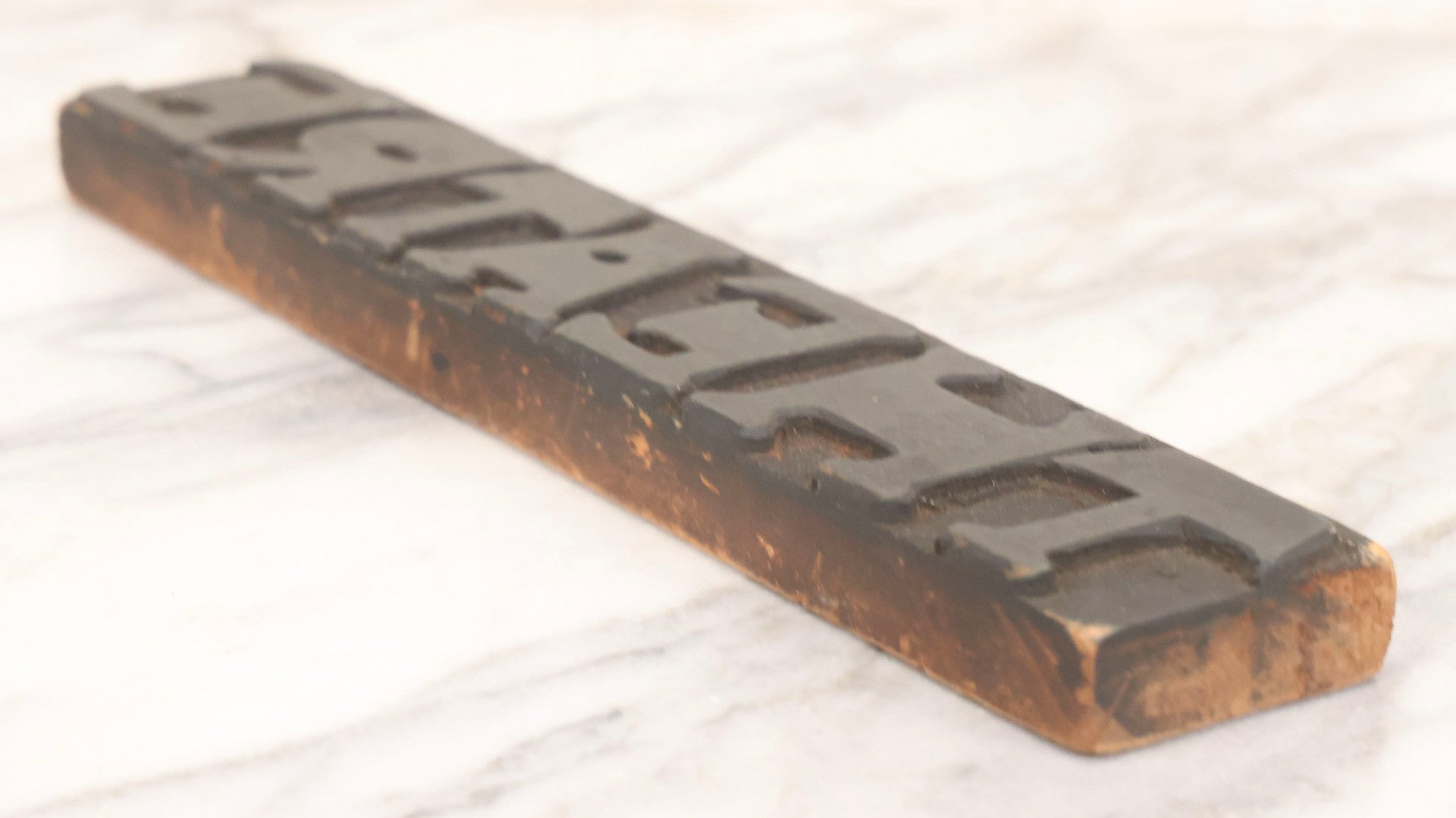 Lot 088 - Antique Hand-Carved Rubber “Theatre” Stamp