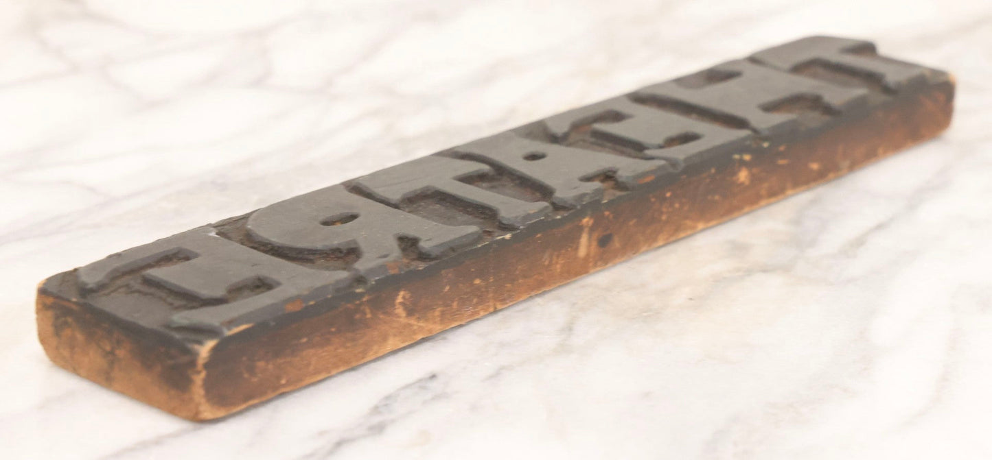 Lot 088 - Antique Hand-Carved Rubber “Theatre” Stamp