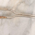 Lot 114 - Vintage Steel Advertising Spatula For Albers Flapjack Flour And Peacock Buckwheat Flour, Patented, With Heart Cutout, 11-1/8" L