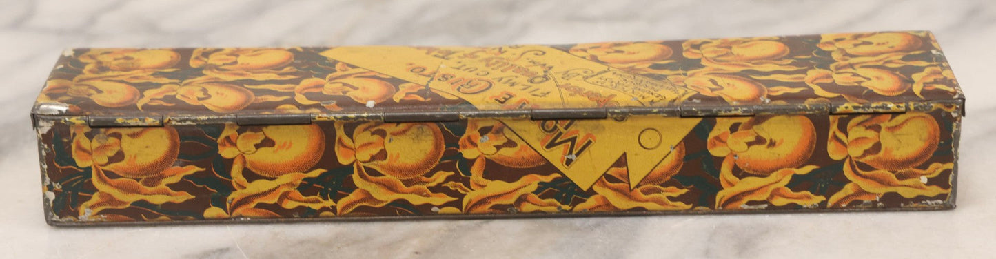 Lot 116 - Antique Wm. S. Kimball & Co. “Monte Cristo” Tobacco Tin With Hinged Lid And Color Lithographed Decoration