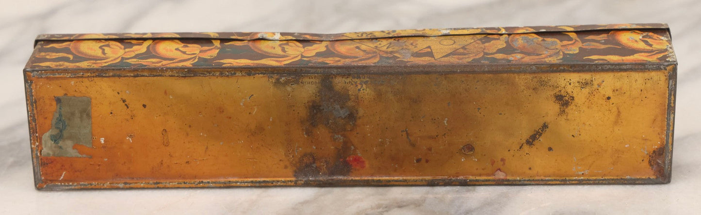 Lot 116 - Antique Wm. S. Kimball & Co. “Monte Cristo” Tobacco Tin With Hinged Lid And Color Lithographed Decoration