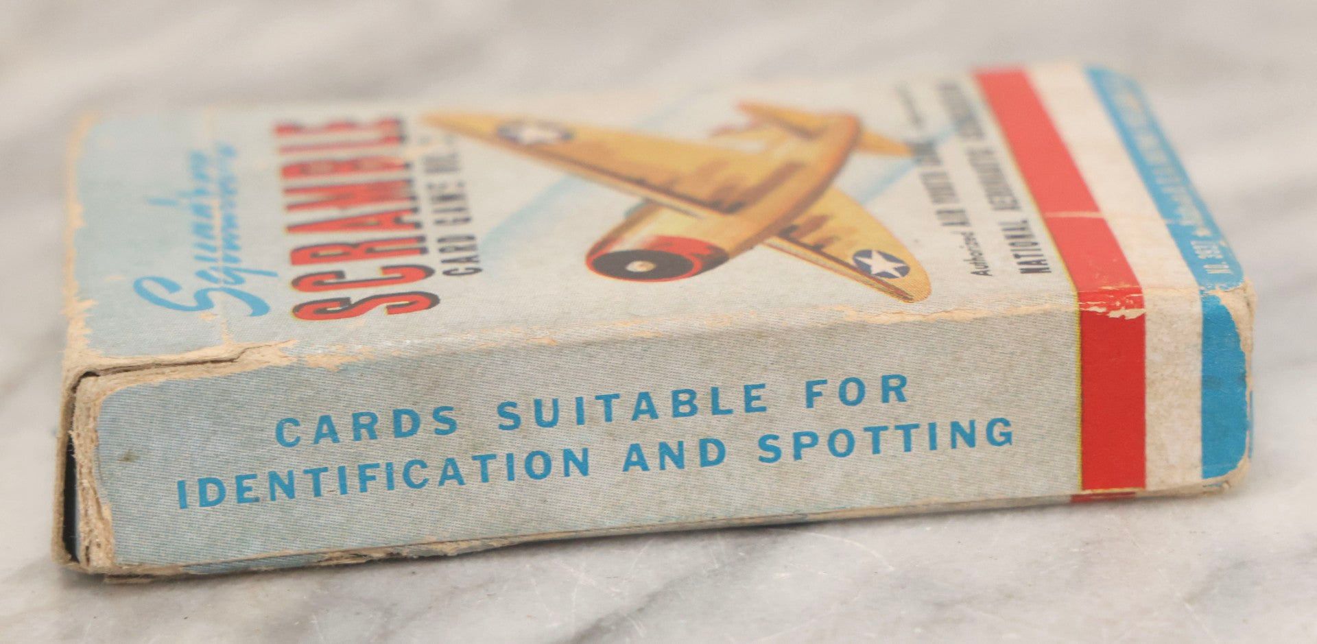 Lot 117 - Vintage "Squadron Scramble" WWII Aviation Card Game, Complete Deck With Instructions, Whitman Publishing Co., Circa 1942