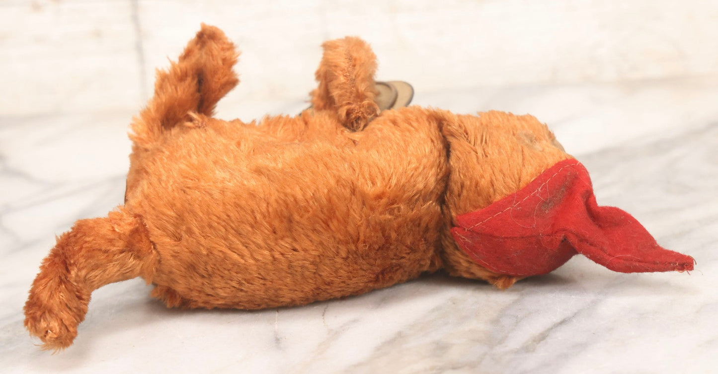 Lot 120 - Vintage Wind-Up Cymbal Toy Monkey Jolly Chimp With Red Felt Cap, Note Not Working