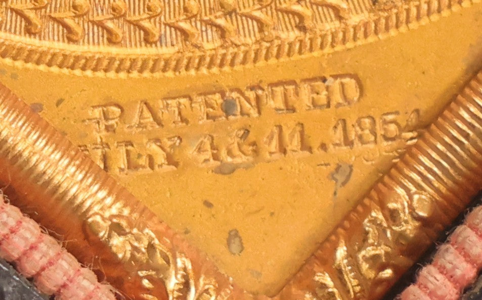 Lot 131 - Antique 1/9th Plate Ambrotype Photograph Of Bearded Man, Identified As “Jos. Johnson,” In Full Leatherette Folding Case, Photographed By Rehn, Circa 1854, Note Wear
