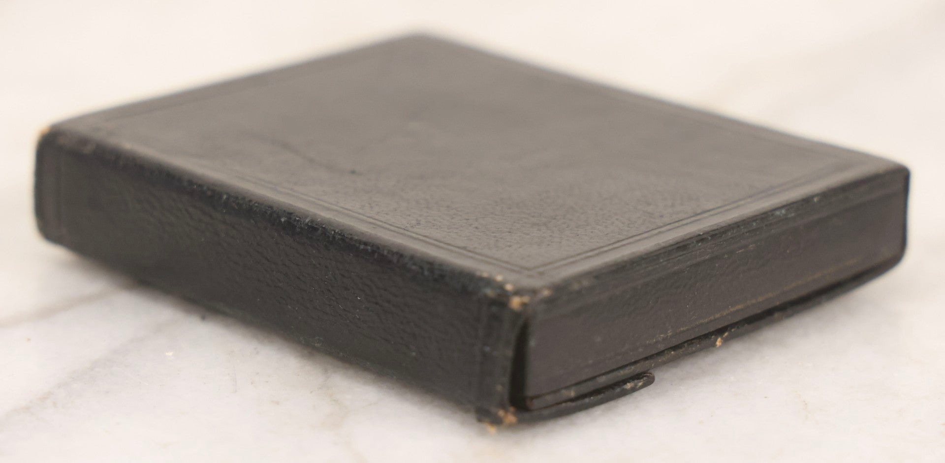 Lot 131 - Antique 1/9th Plate Ambrotype Photograph Of Bearded Man, Identified As “Jos. Johnson,” In Full Leatherette Folding Case, Photographed By Rehn, Circa 1854, Note Wear