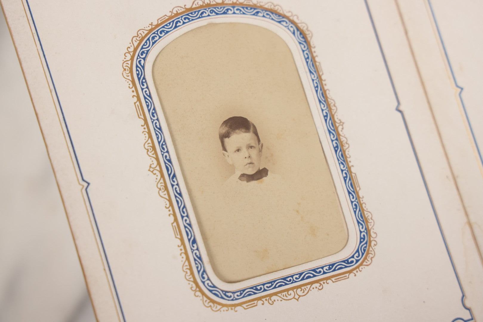 Lot 139 - Antique Portrait Photograph Album With 38 Carte De Visite C.D.V.. Photographs And One Tintype, Many Identified In Pencil