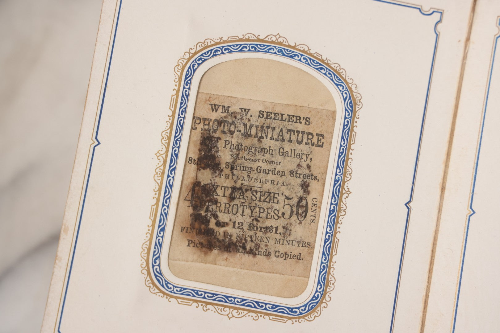 Lot 139 - Antique Portrait Photograph Album With 38 Carte De Visite C.D.V.. Photographs And One Tintype, Many Identified In Pencil