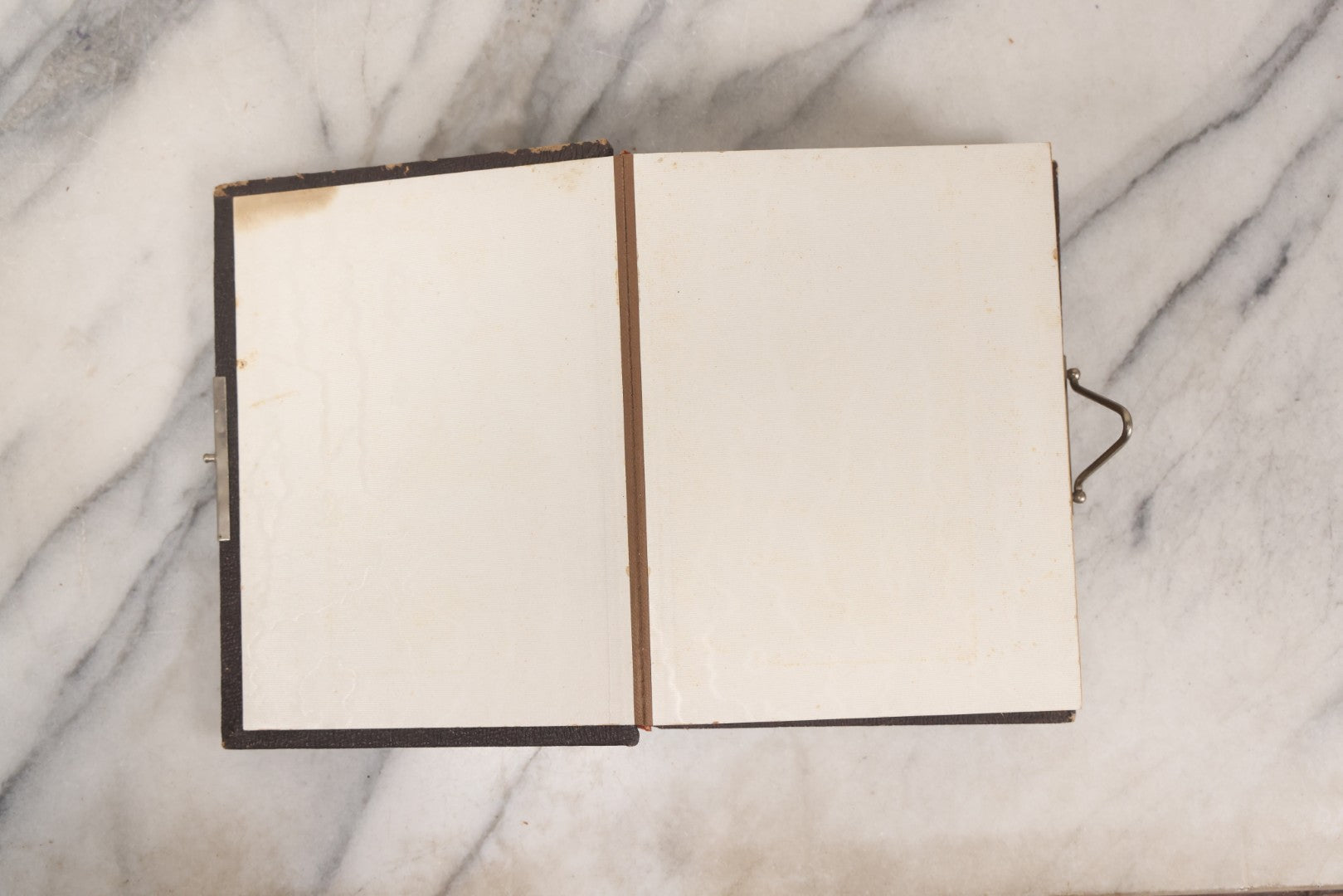 Lot 140 - Antique Portrait Photograph Album With 15 Carte De Visite C.D.V.., 2 Cabinet Card, And 3 Tintype Photographs Of Men, Women, And Children