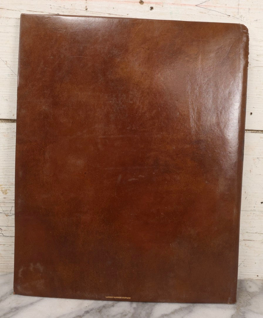 Lot 149 - Trio Of Antique Agricultural Boarded Photographs In Leather Folder Of William F. Mott, Showing Threshing Crew, Grain-Threshing Apparatus, And Hop Yard