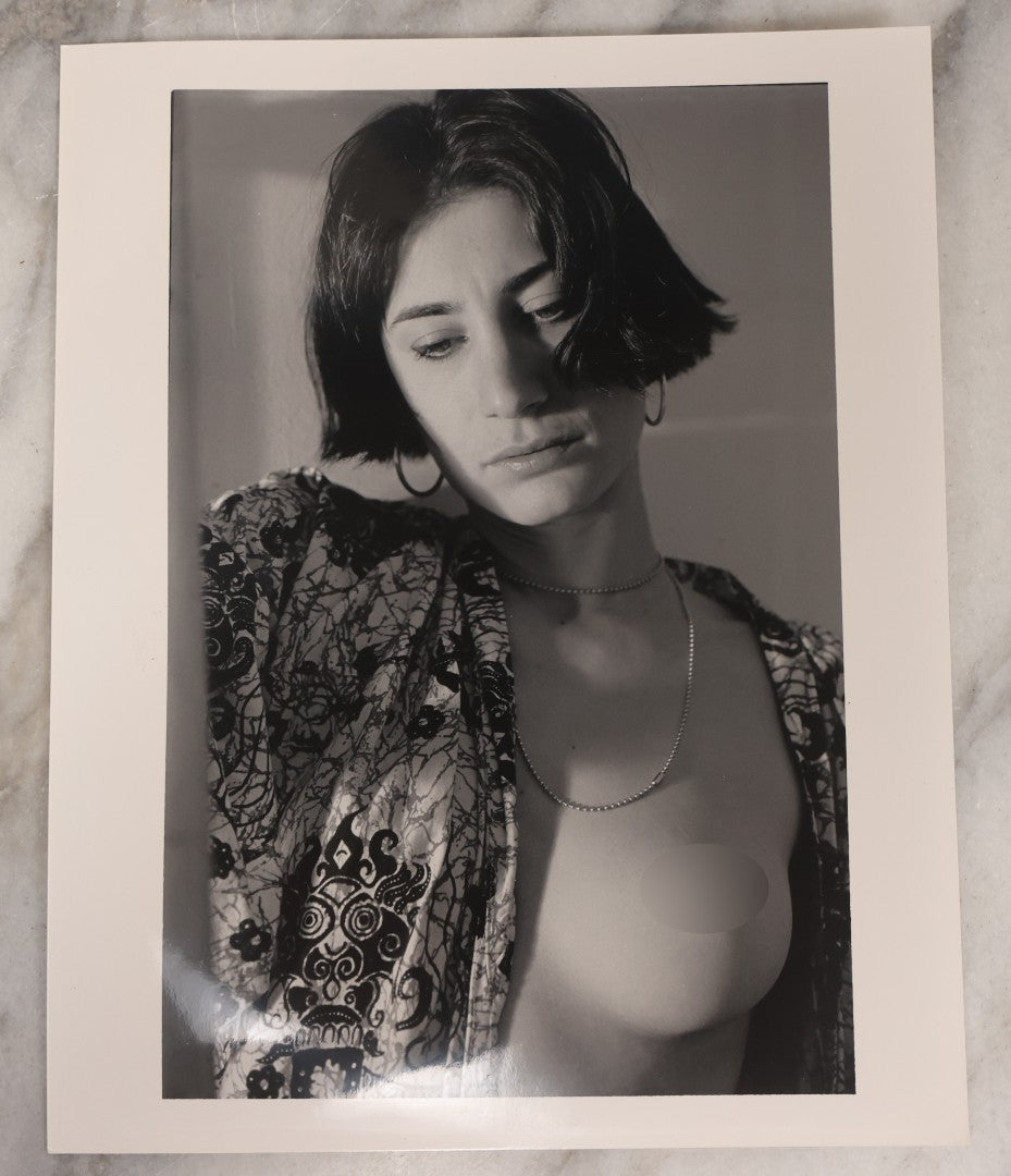 Lot 153 - Grouping Of 18 Vintage Black And White Art Photographs Of Women, Including Nude Studies, Smoking Portraits, And Evocative Posed Imagery