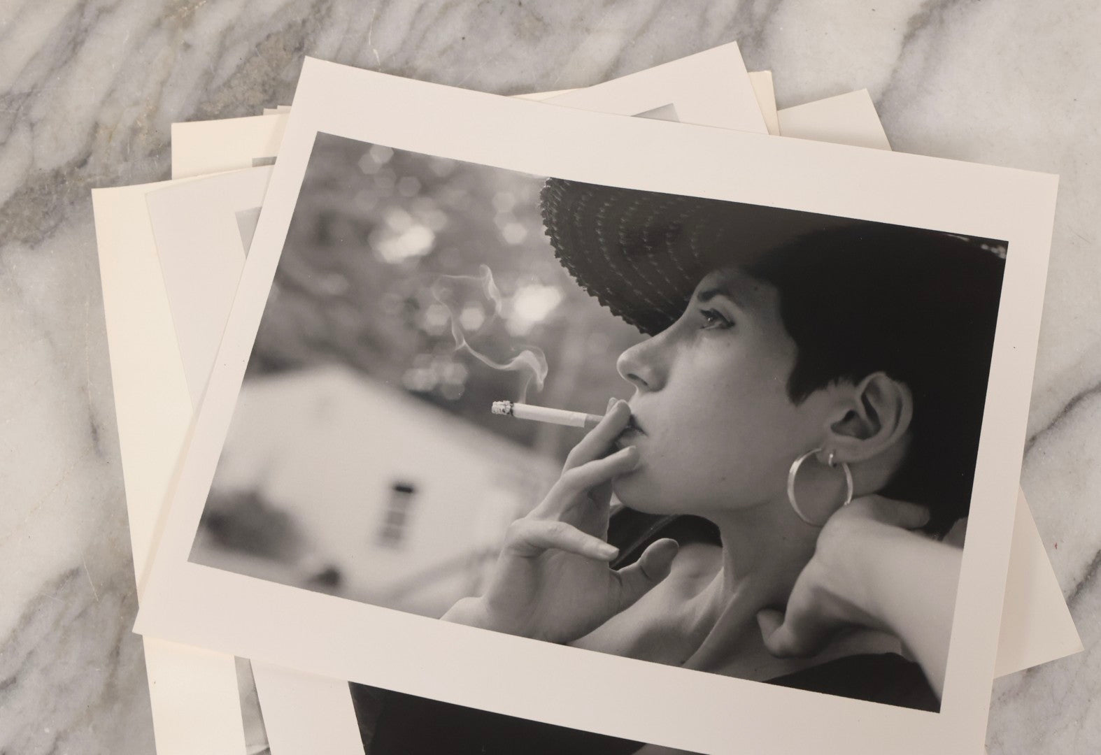 Lot 153 - Grouping Of 18 Vintage Black And White Art Photographs Of Women, Including Nude Studies, Smoking Portraits, And Evocative Posed Imagery