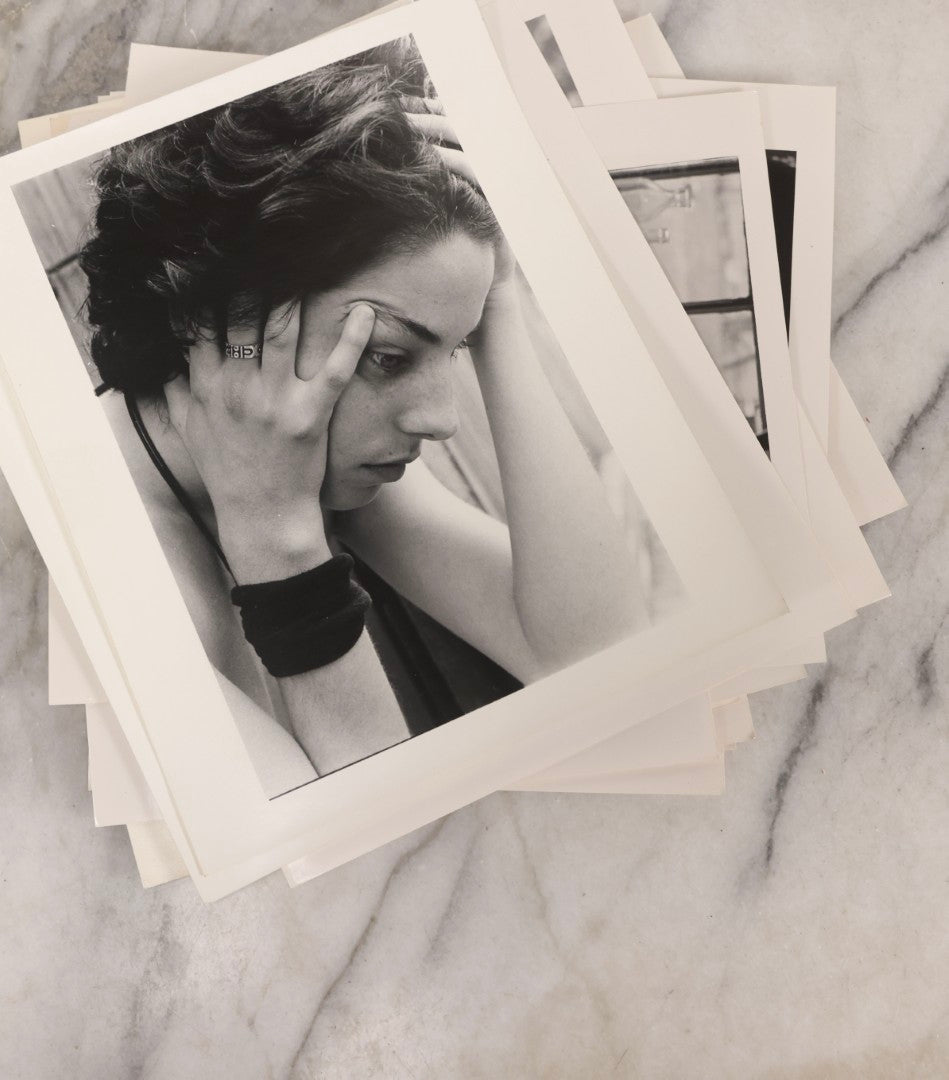 Lot 153 - Grouping Of 18 Vintage Black And White Art Photographs Of Women, Including Nude Studies, Smoking Portraits, And Evocative Posed Imagery