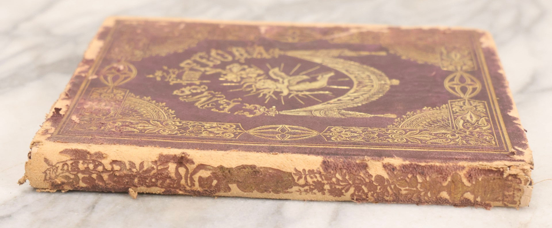 Lot 155 - Antique Autograph Book “Gems From Flora, Illustrated” By J. C. Riker With Dozens Of Entries To Annie Thomas, Including Hand-Colored Flower Lithographs, Circa 1835