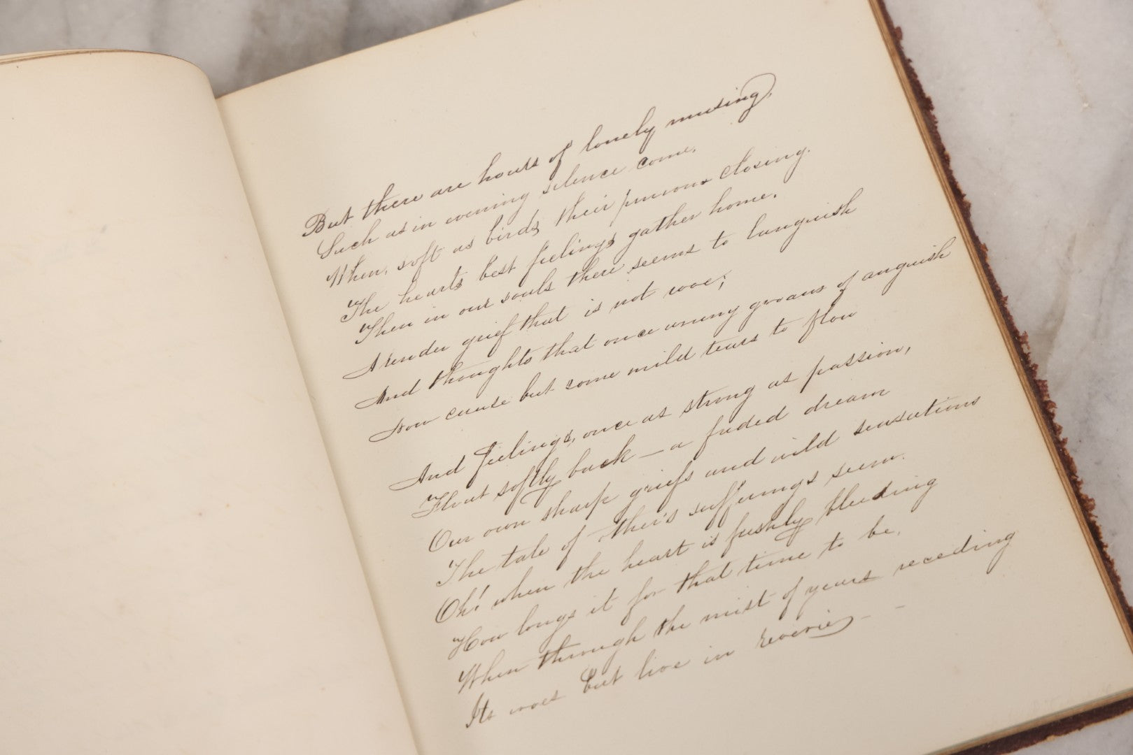 Lot 155 - Antique Autograph Book “Gems From Flora, Illustrated” By J. C. Riker With Dozens Of Entries To Annie Thomas, Including Hand-Colored Flower Lithographs, Circa 1835