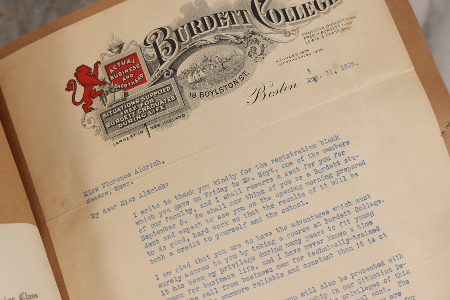 Lot 157 - Vintage “School Days” Scrapbook With Cut-Out Letter Cover, Containing Hundreds Of Pieces Of Massachusetts School Ephemera Including Halloween Invitations, Tickets, Notes, And More, Circa 1910–1940