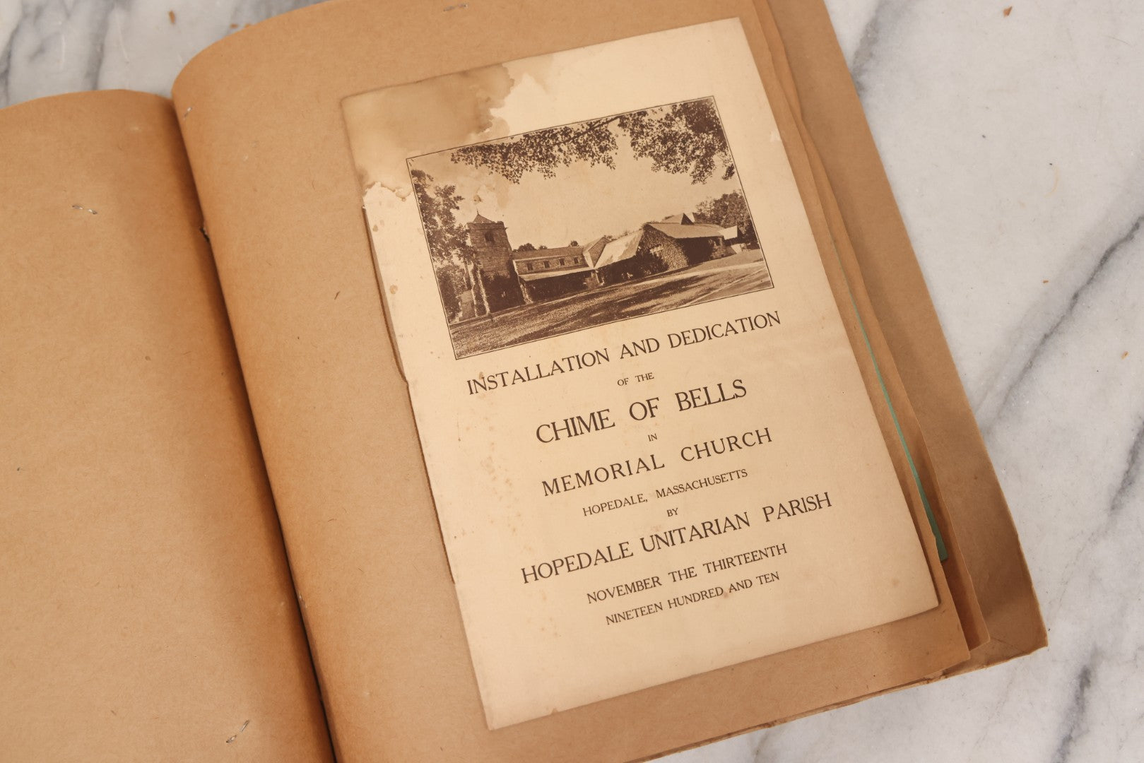 Lot 157 - Vintage “School Days” Scrapbook With Cut-Out Letter Cover, Containing Hundreds Of Pieces Of Massachusetts School Ephemera Including Halloween Invitations, Tickets, Notes, And More, Circa 1910–1940