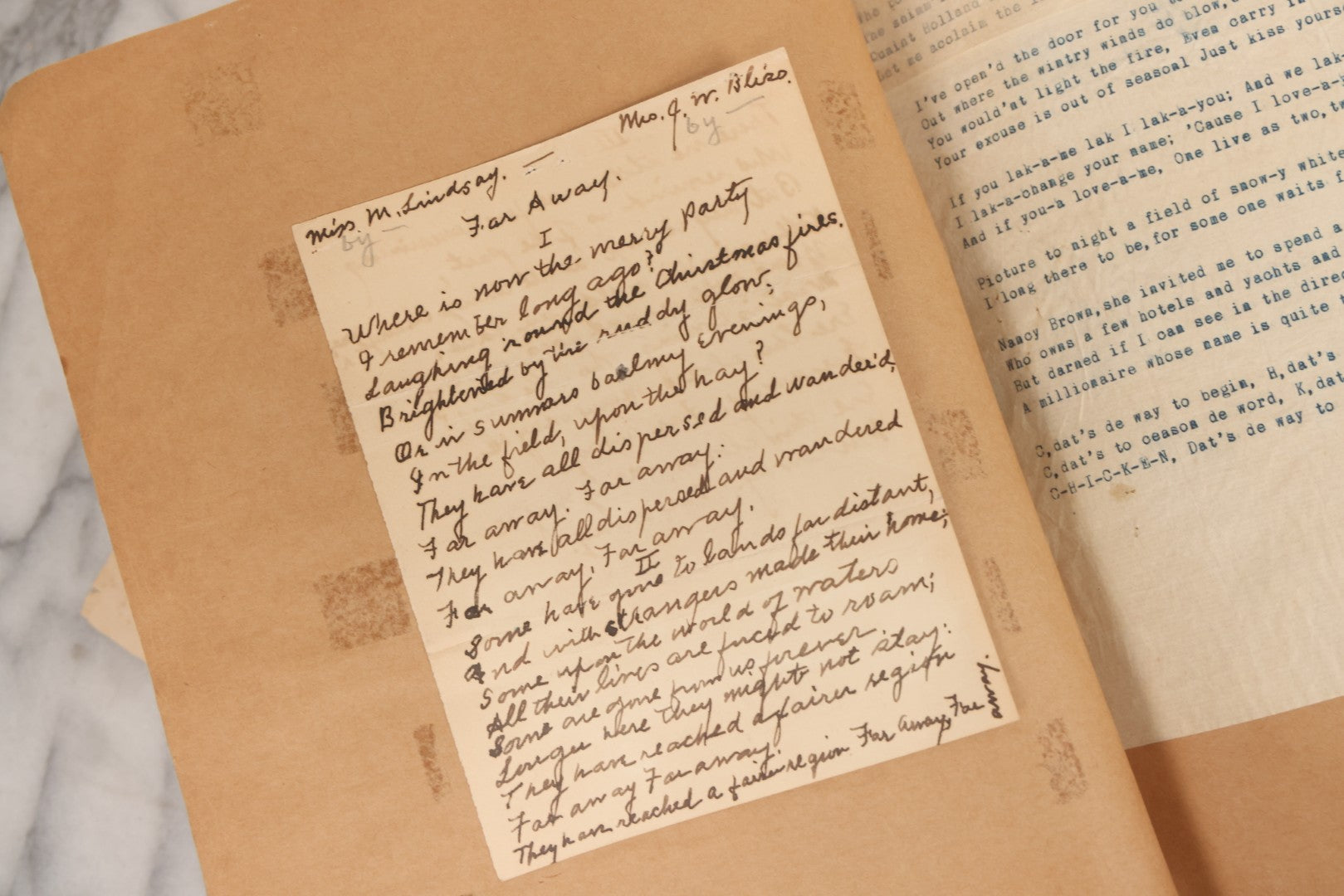 Lot 158 - Vintage “Concerts Churches” Scrapbook With Cut-Out Letter Cover, Containing Hundreds Of Event And Community Ephemera, Circa 1910–1960