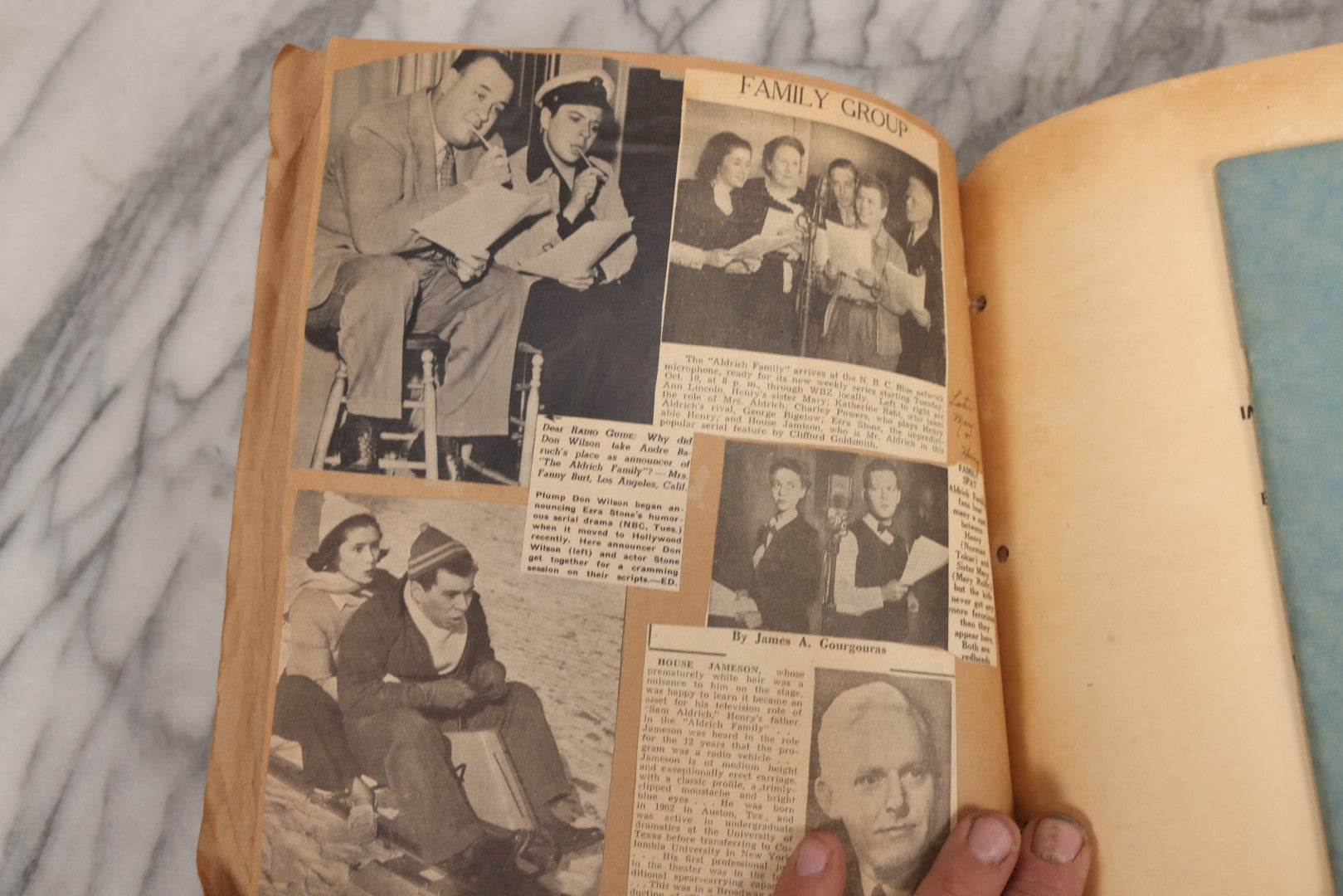 Lot 159 - Vintage “Theatres” Scrapbook With Cut-Out Letter Cover, Containing Mid-20th-Century Performance And Entertainment Ephemera, 1930s–1960s