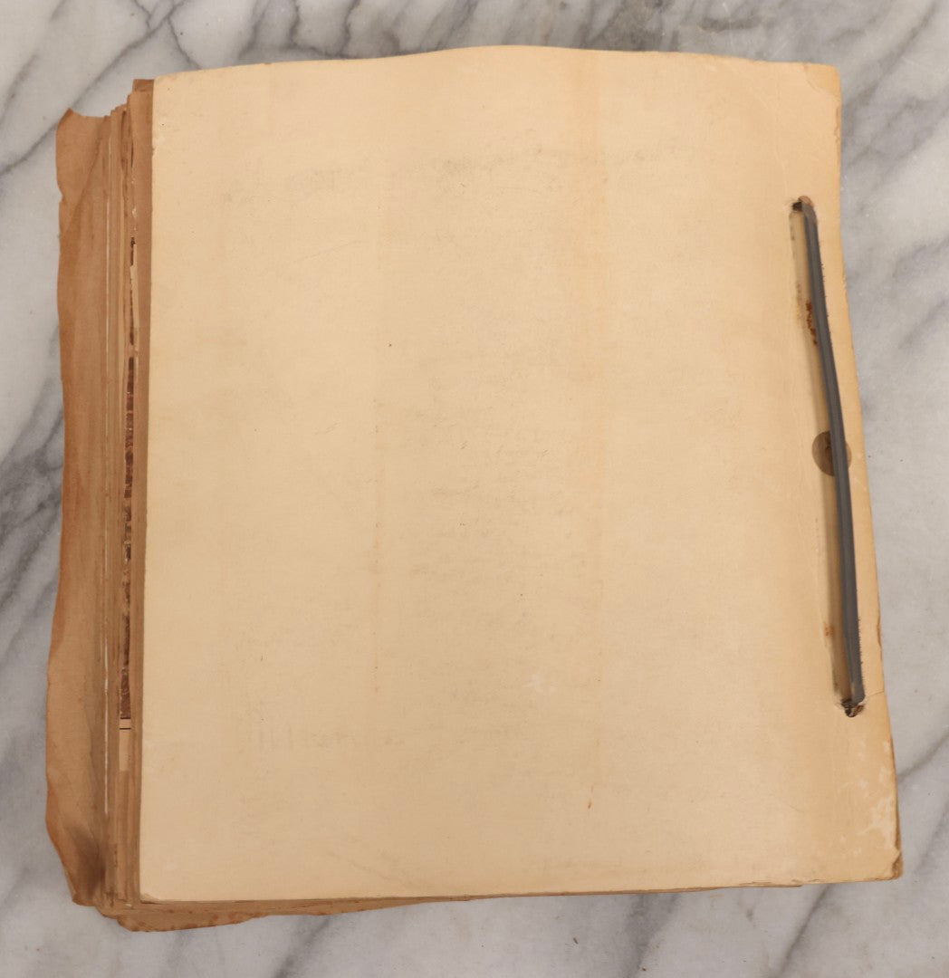 Lot 159 - Vintage “Theatres” Scrapbook With Cut-Out Letter Cover, Containing Mid-20th-Century Performance And Entertainment Ephemera, 1930s–1960s