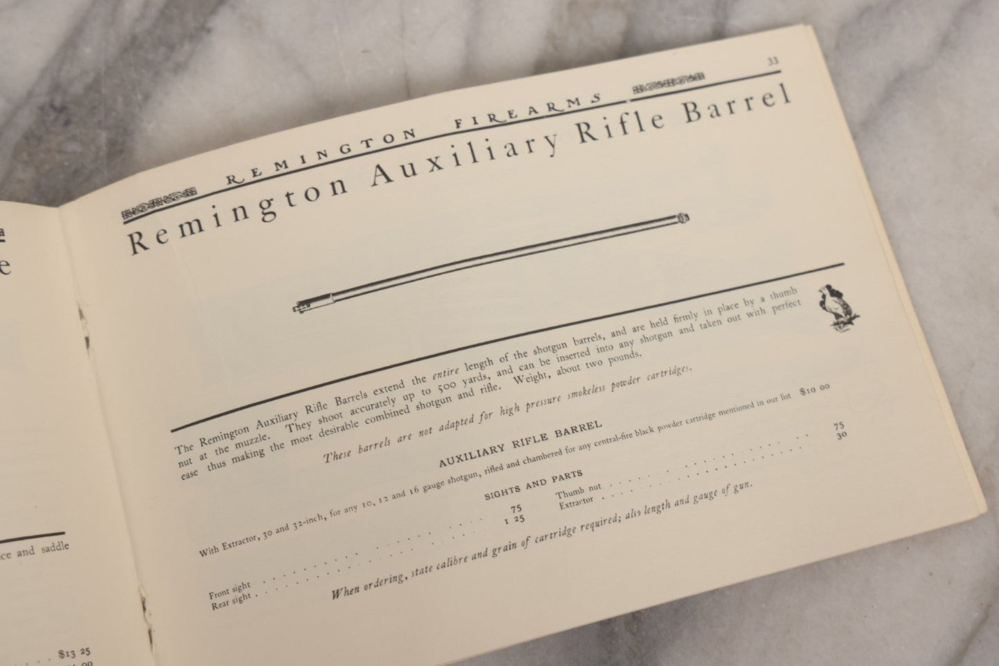 Lot 160 - Vintage Remington Arms Company “Revised Price-List — 1902,” Likely Later Facsimile Reprint, Designed And Printed By Southgate Press, T. W. Ripley Co., Boston