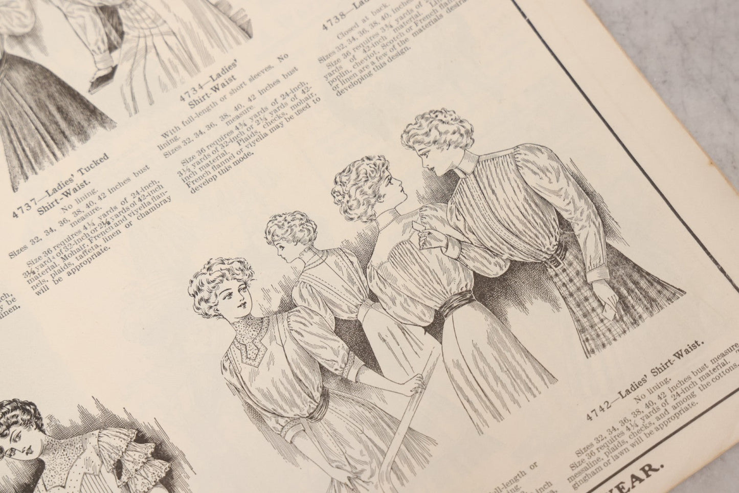 Lot 161 - Antique “New Idea Fashion Review” Spring And Summer 1908 Pattern Magazine, The New Idea Pattern Co., Chicago, New York, Toronto