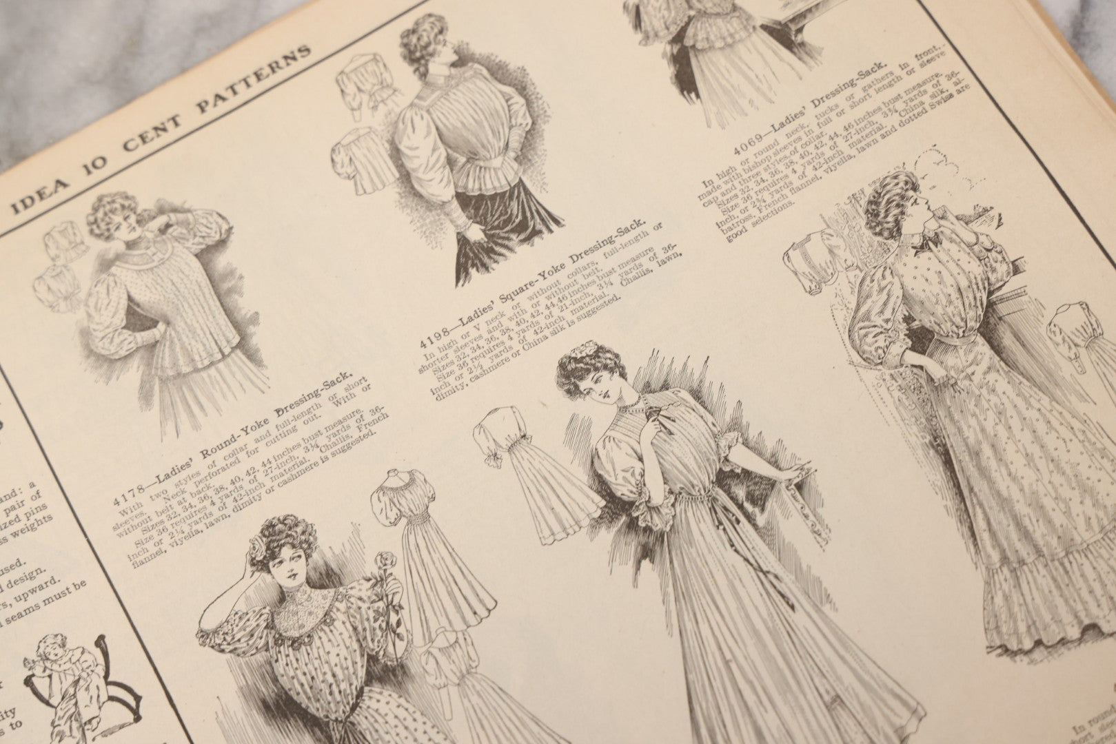 Lot 161 - Antique “New Idea Fashion Review” Spring And Summer 1908 Pattern Magazine, The New Idea Pattern Co., Chicago, New York, Toronto