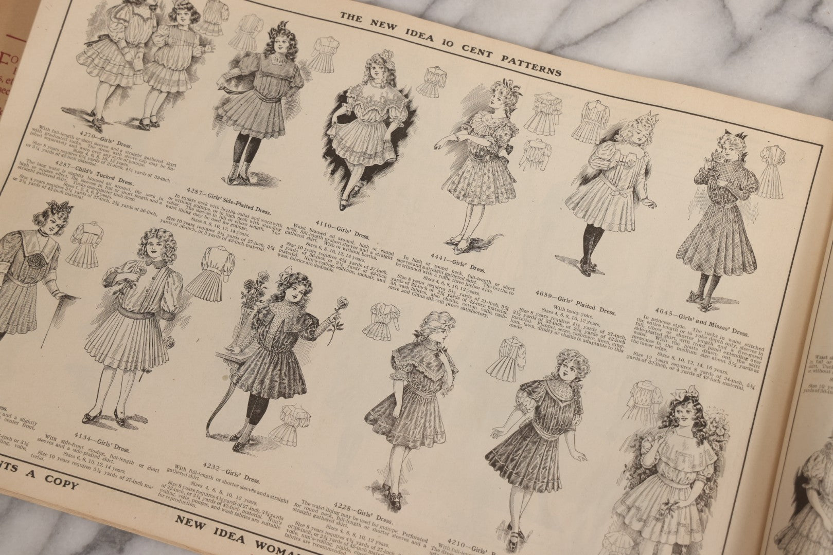 Lot 161 - Antique “New Idea Fashion Review” Spring And Summer 1908 Pattern Magazine, The New Idea Pattern Co., Chicago, New York, Toronto