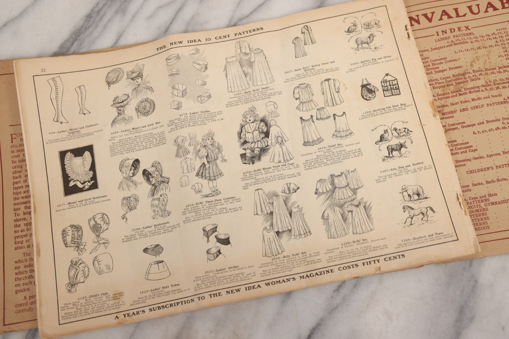 Lot 161 - Antique “New Idea Fashion Review” Spring And Summer 1908 Pattern Magazine, The New Idea Pattern Co., Chicago, New York, Toronto