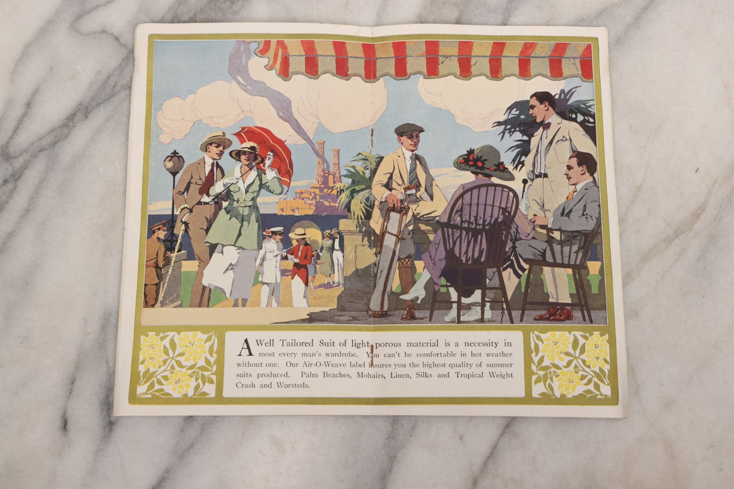 Lot 162 - Antique 1918 “The House Of Kuppenheimer” Men's Fashion Catalog Featuring Military-Inspired Styles, Smith Bros. Issue