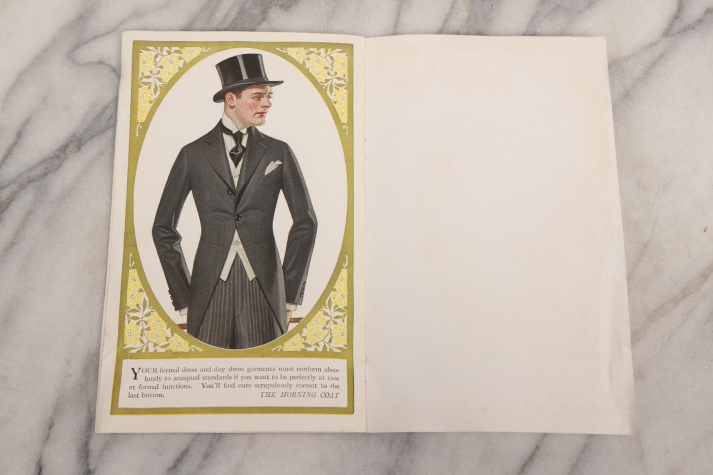 Lot 162 - Antique 1918 “The House Of Kuppenheimer” Men's Fashion Catalog Featuring Military-Inspired Styles, Smith Bros. Issue