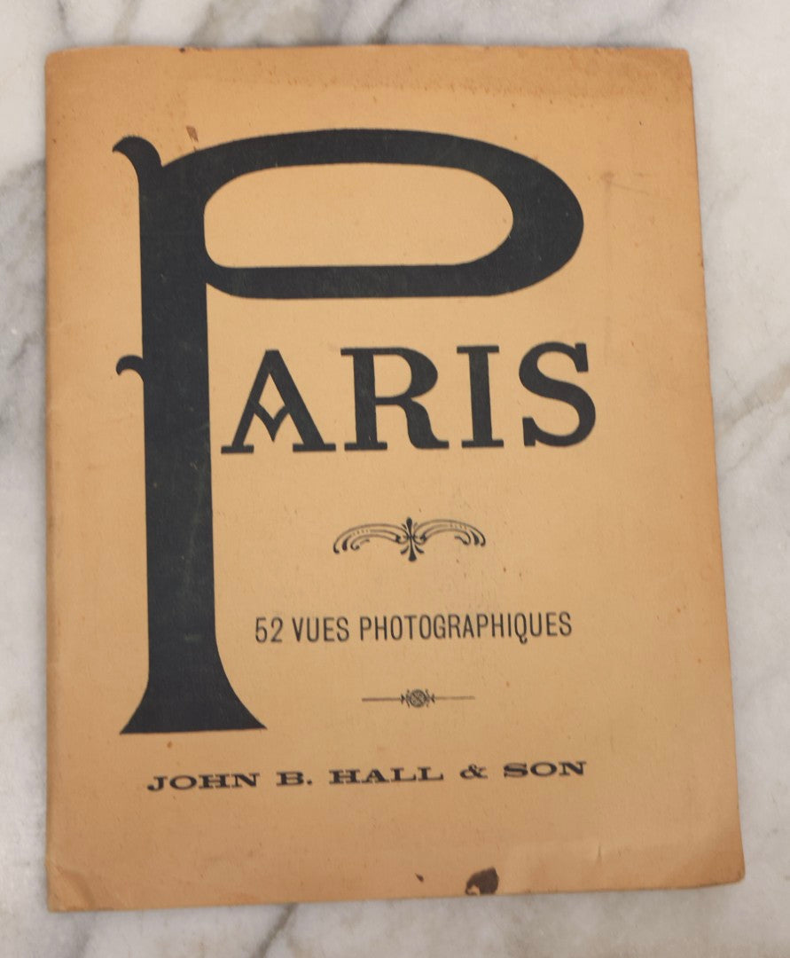 Lot 163 - Antique “Paris: 52 Vues Photographiques” Souvenir Booklet By John B. Hall & Son, Featuring Early 20th-Century City Views
