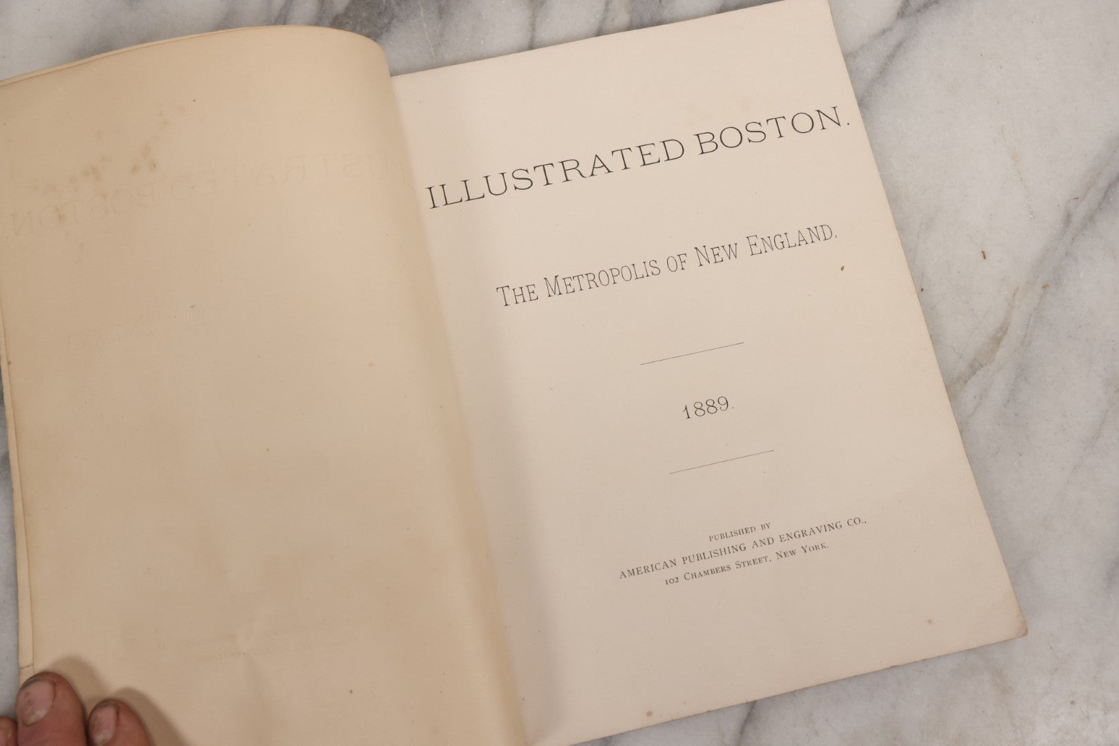 Lot 164 - Antique Softcover Salesman's Dummy For “Illustrated Boston: The Metropolis Of New England,” Featuring Sample Pages And Promotional Text
