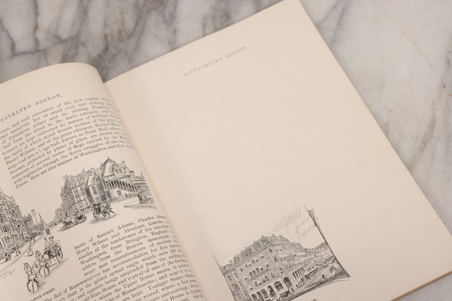 Lot 164 - Antique Softcover Salesman's Dummy For “Illustrated Boston: The Metropolis Of New England,” Featuring Sample Pages And Promotional Text