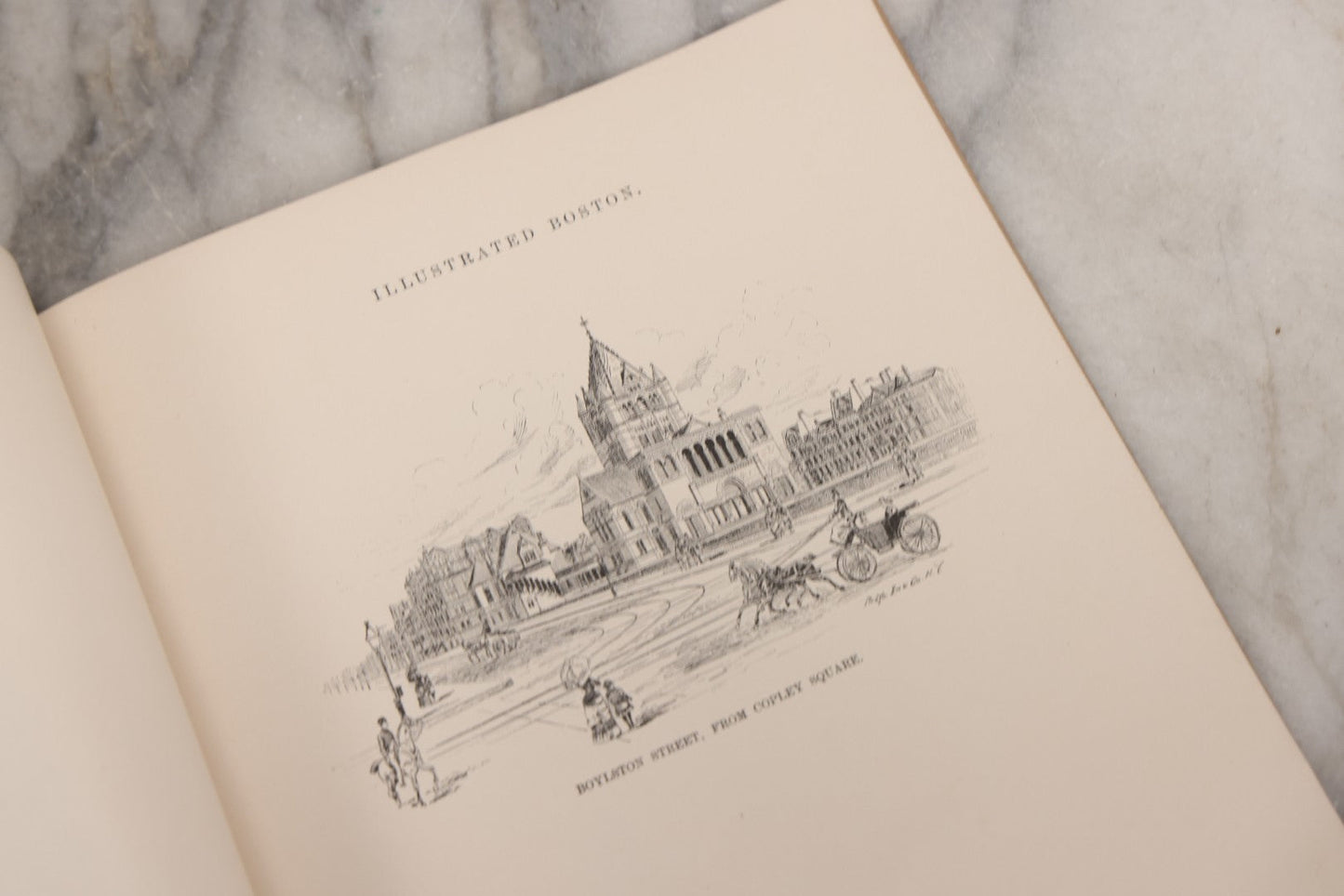 Lot 164 - Antique Softcover Salesman's Dummy For “Illustrated Boston: The Metropolis Of New England,” Featuring Sample Pages And Promotional Text