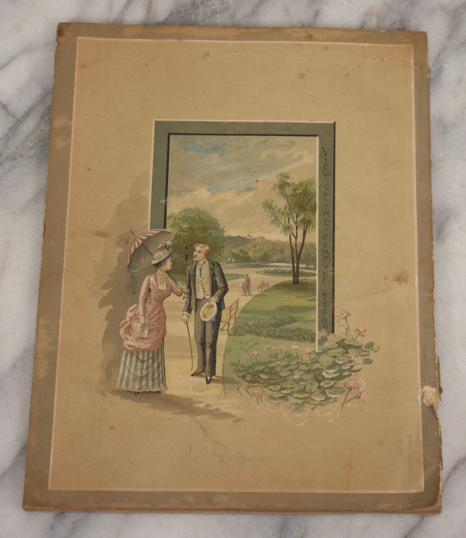 Lot 164 - Antique Softcover Salesman's Dummy For “Illustrated Boston: The Metropolis Of New England,” Featuring Sample Pages And Promotional Text
