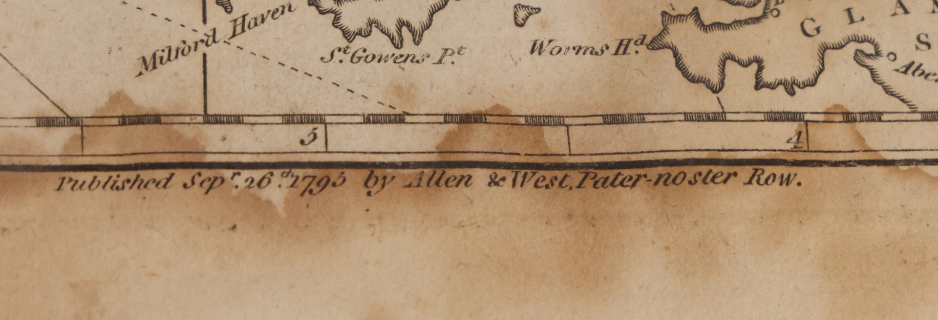 Lot 166 - Grouping Of Eight Antique 1795 Engraved Naval Maps For Malham's Naval Gazetteer By Allen & West, Including Irish Sea, South America, English Channel, West India Islands, Baltic Sea, Africa, East Coast Of North America, And Bay Of Biscay