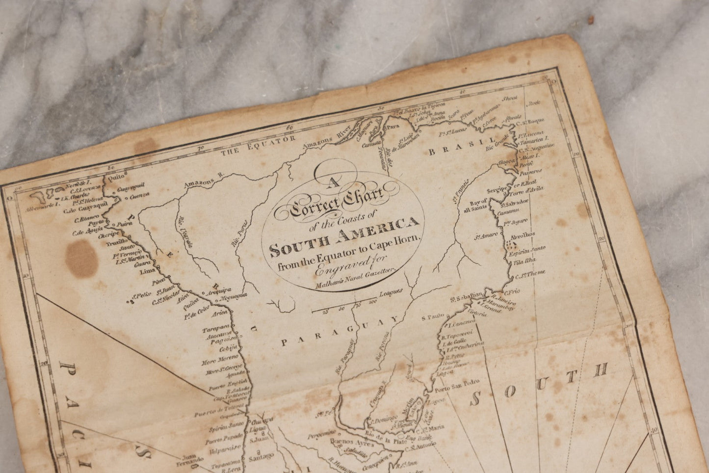 Lot 166 - Grouping Of Eight Antique 1795 Engraved Naval Maps For Malham's Naval Gazetteer By Allen & West, Including Irish Sea, South America, English Channel, West India Islands, Baltic Sea, Africa, East Coast Of North America, And Bay Of Biscay