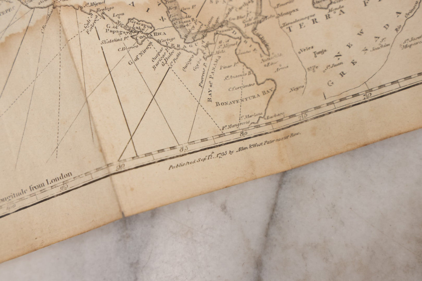 Lot 166 - Grouping Of Eight Antique 1795 Engraved Naval Maps For Malham's Naval Gazetteer By Allen & West, Including Irish Sea, South America, English Channel, West India Islands, Baltic Sea, Africa, East Coast Of North America, And Bay Of Biscay